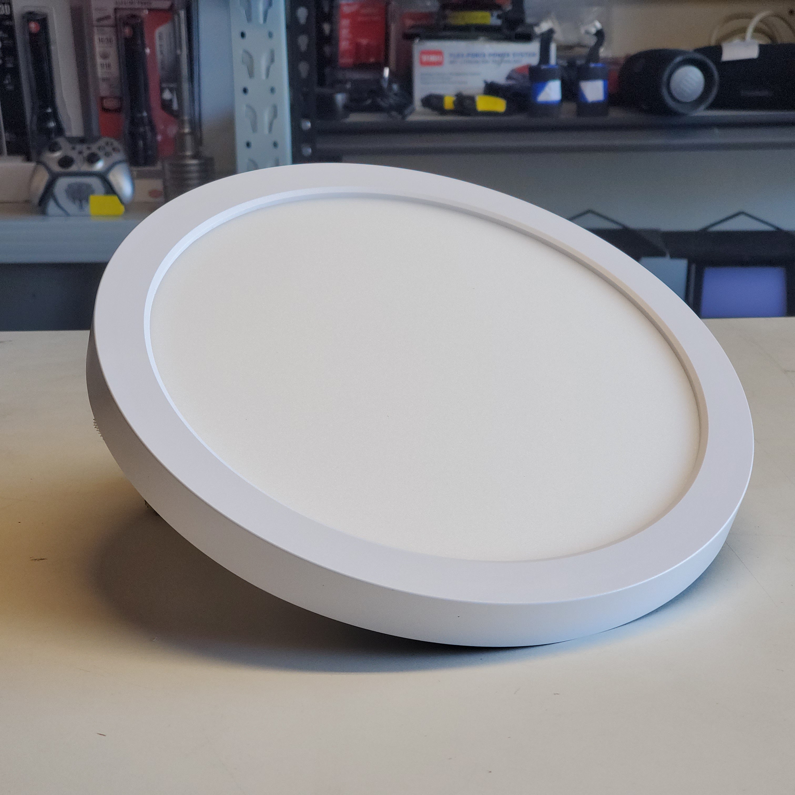 Flexinstall Disk 10 in. White Indoor Integrated LED Recessed Ceiling Light with 5CCT Plus DuoBright (92059) Flexinstall Disk 10 in. White Indoor Integrated LED Recessed Ceiling Light with 5CCT Plus DuoBright (92059)